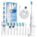 Electric Toothbrush Tooth Brush USB Rechargeable Adult Ultrasonic Teeth Cleaning 10 Replacement Toothbrush Heads