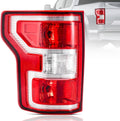 F50 Tail Lights Assembly Compatible with 208 209 2020 Ford F50 Left Driver Side Taillight Brake Lamps Bulb and Harness Replace JL3Z3405H