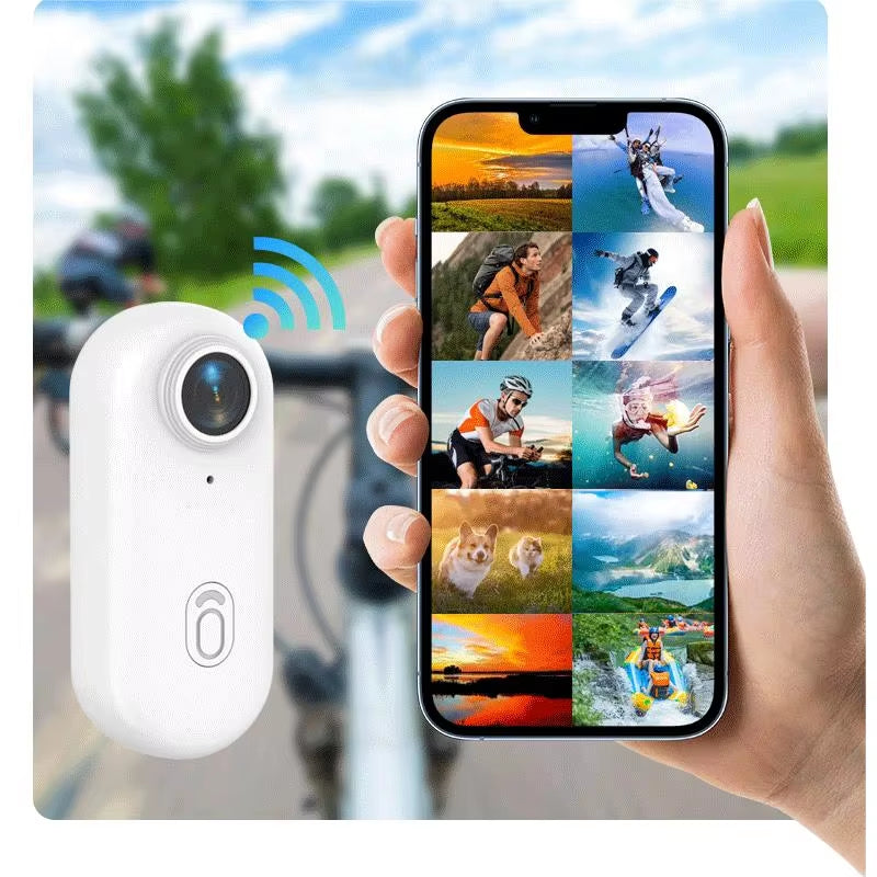 4K Mini HD Wifi 2.4G Action Camera Waterproof Magnetic Clip Click Chest Body Motorcycle POV Wearable Thumb Video Vlog Cameras