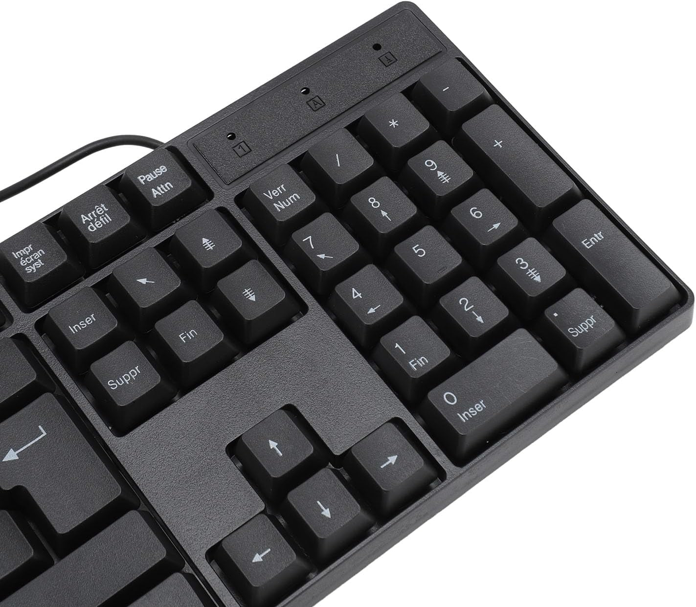 104 Keys USB Wired Gaming Keyboard, Ergonomic Design, Minority Language Keyboard with 1.5M Cable, for Office, Computer, and Laptop, 4.9Ft Cable (French(Azerty Layout)), q7809Fxogu-14
