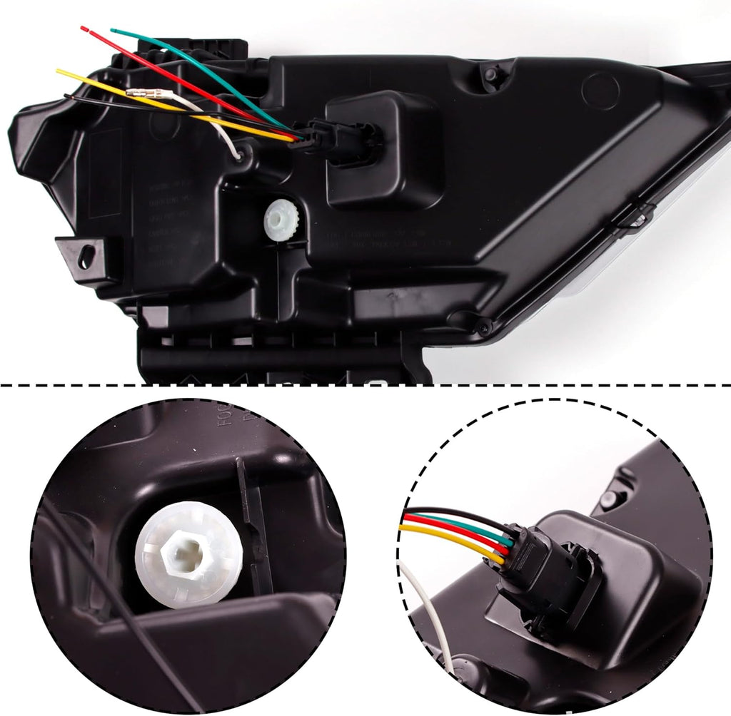 LED Fog Light W/Running Turn Signal Compatible for 2021 2022 2023 Ford F150 XLT Fog Light Set Full Led Light Bumper Fog Lamps Assembly