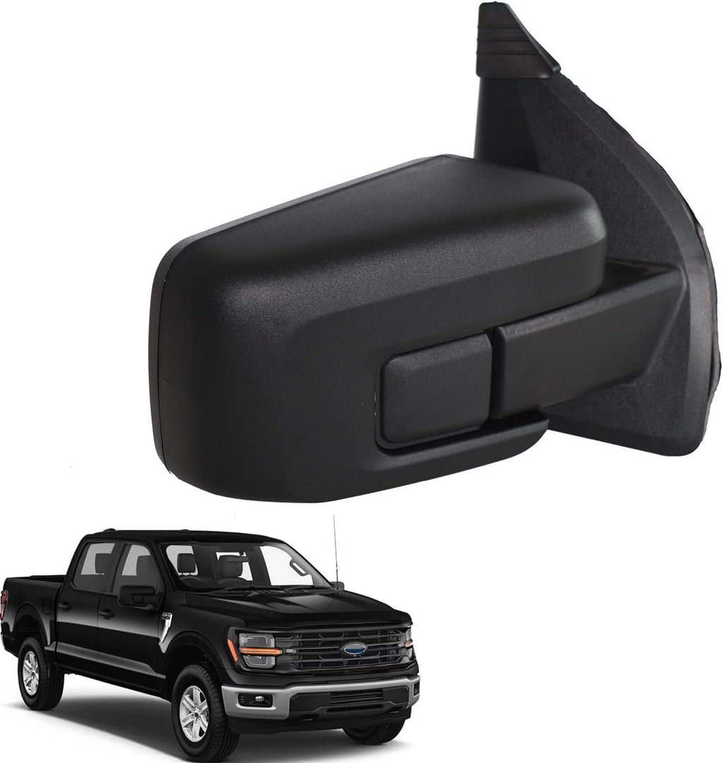 For Ford F150 Side Mirror Replacement Right Passenger for 2021-2025 F-150 Accessories 9 Pins Power Glass Turn & Temperature Sensor Heated Blind Spot Monitoring