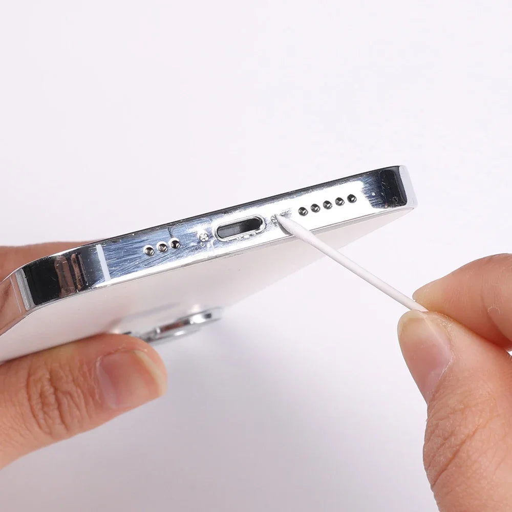 Disposable Cleaning Swab for Iphone Ipad Samsung Phones Tablet Charger Port Earphone Laptop Slot Dust Double Head Cotton Stick
