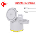 4 in 1 Foldable Fast Charging Station Qi2 15W Magnetic Wireless Charger for Magsafe Iphone16/15/14/13/12 Apple Watch Airpods Pro