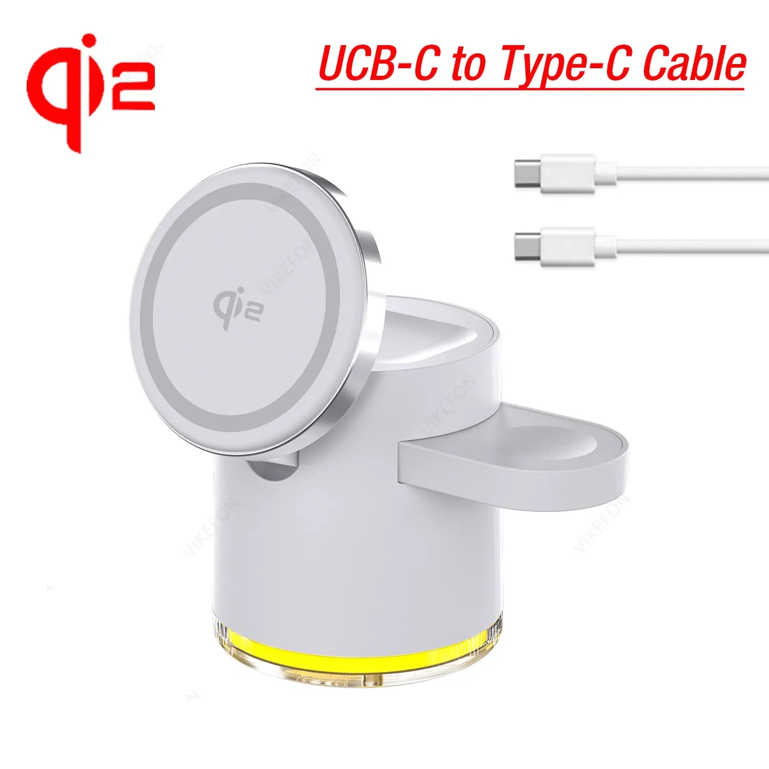 4 in 1 Foldable Fast Charging Station Qi2 15W Magnetic Wireless Charger for Magsafe Iphone16/15/14/13/12 Apple Watch Airpods Pro