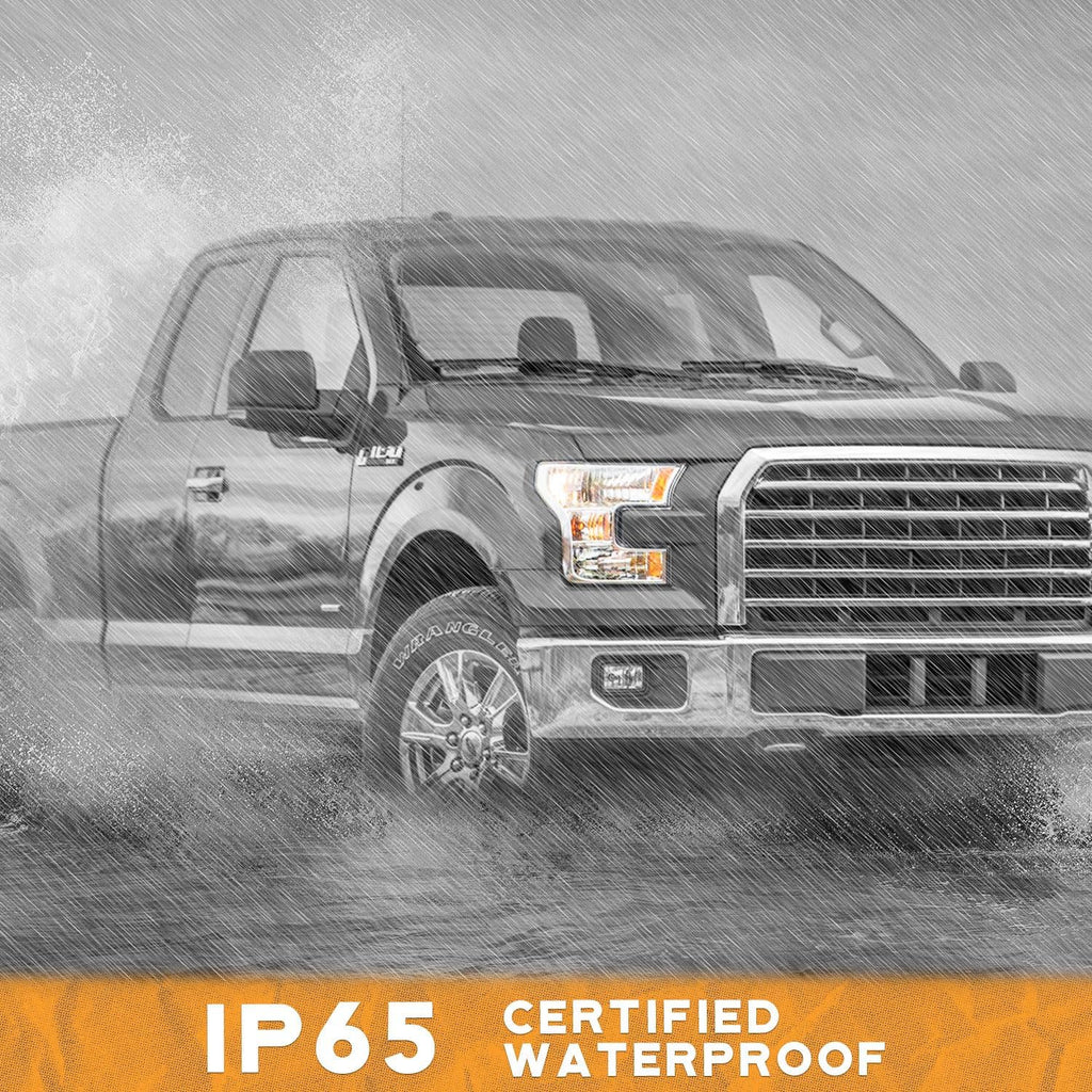Headlights Assemblies for 2015 2016 2017 Ford F150 (NOT for Factory LED or HID Headlights), Headlight Assembly Compatible with 15-17 Ford F150 Pair